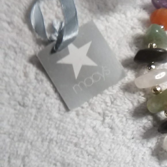 Macy's Multi Stone Necklace. - Picture 3 of 4